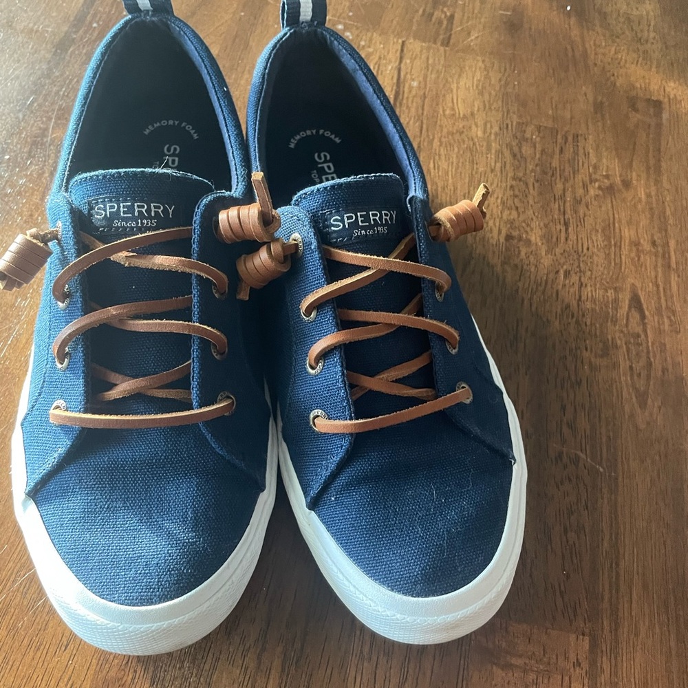 Sperry Blue Canvas Sneakers
